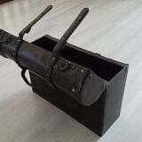 Mini bar vintage wooden briefcase