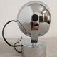 Lampe ou applique Eye ball Space Age chromée années 60/70