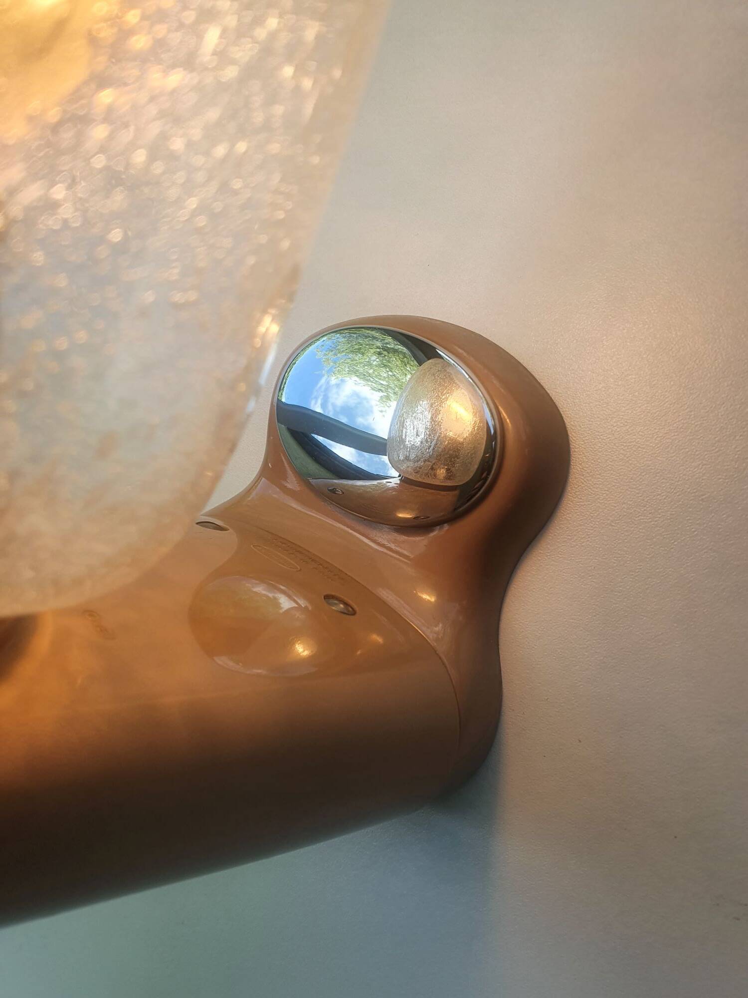 Pair of vintage bathroom wall lights from Germany in the 70s