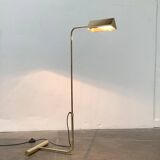 Mid-century floor lamp with counterweight in brass, 1960s