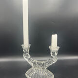 Vintage glass candle holder