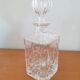 Chiseled glass whisky carafe