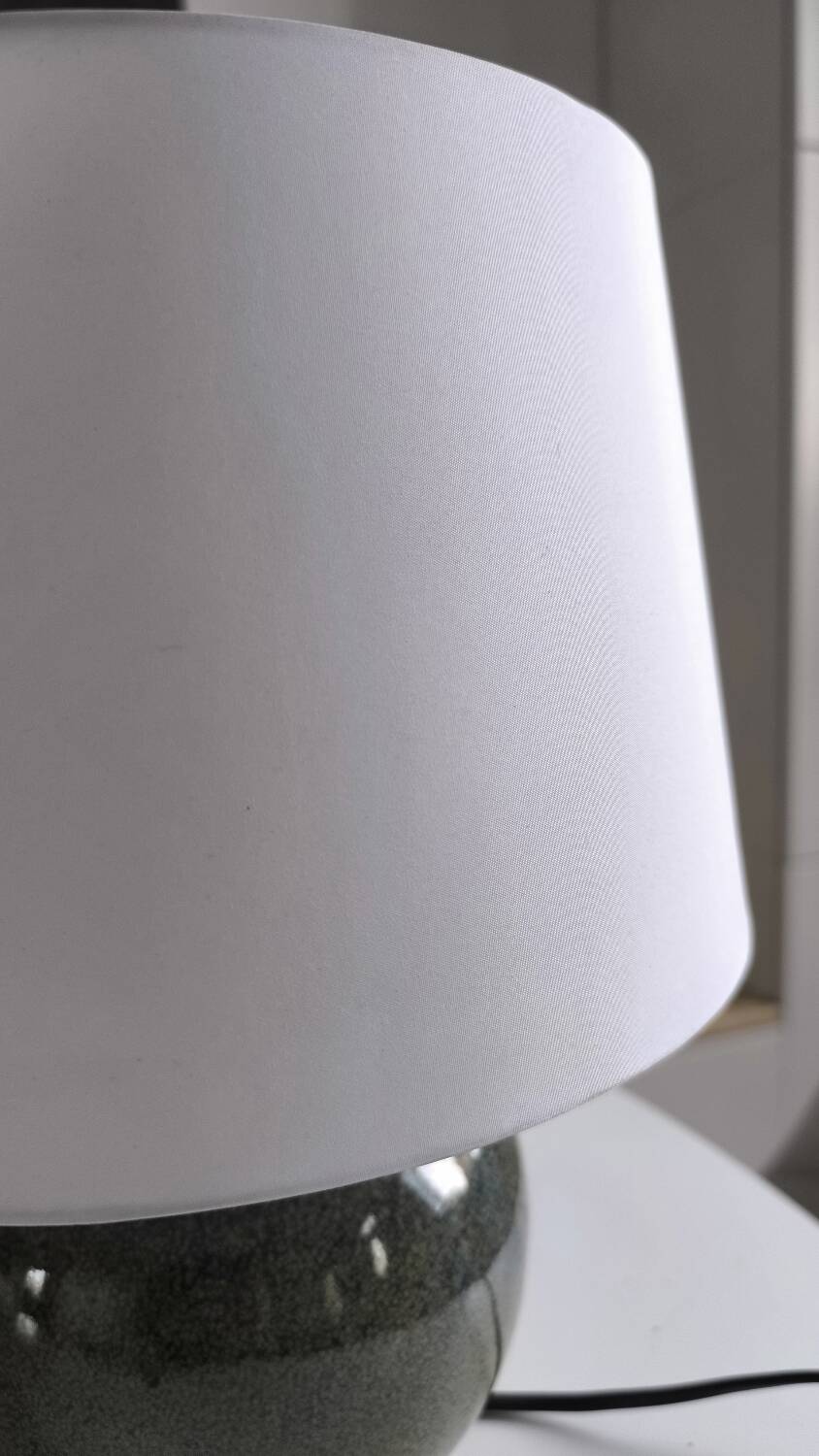 Table lamp in glazed stoneware