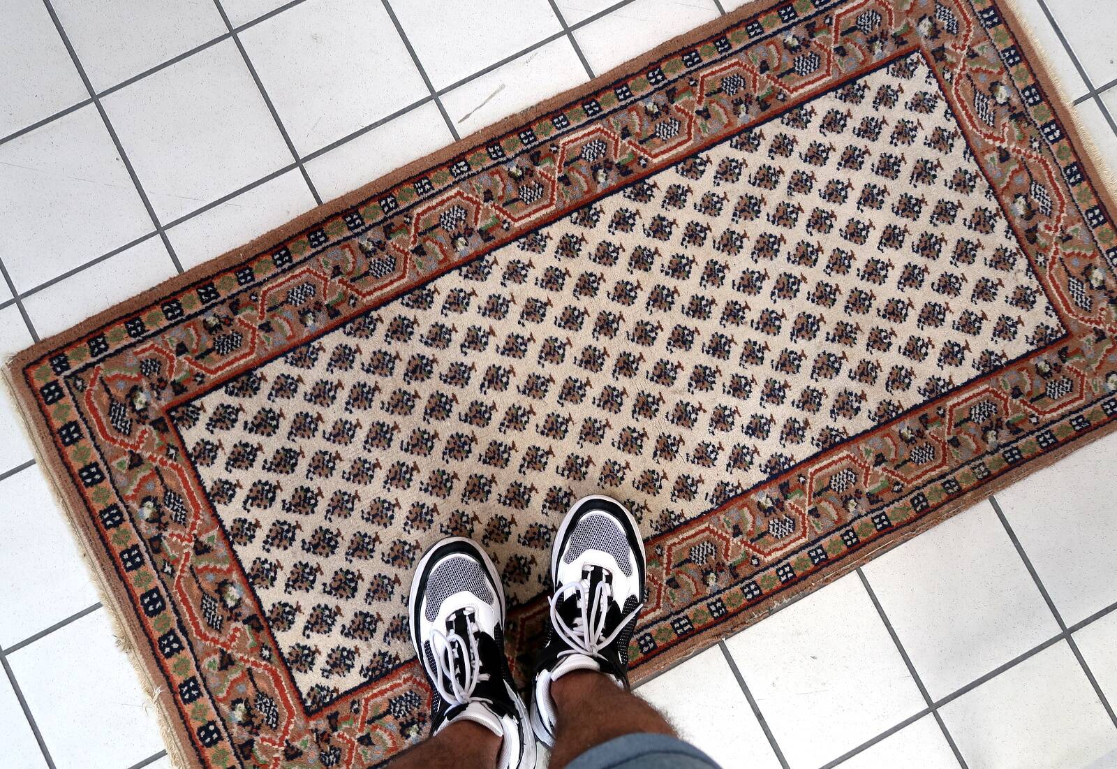 Tapis Seraband Vintage Fait Main en Laine – 72 x 139 cm - 1C944