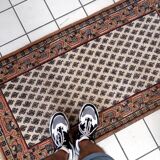 Tapis Seraband Vintage Fait Main en Laine – 72 x 139 cm - 1C944