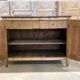 Oak buffet with a marble top from the 18th century.
