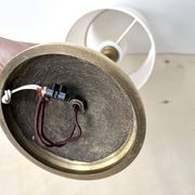 Lampe en bronze "glands" années 50, luminaire naturaliste vintage
