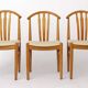 Set of 3 Vintage Swedish Chairs | Carl-Ewert Ekström | 1970s Beechwood