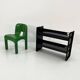 Modular black Jeep shelf by De Pas, D'Urbino & Lomazzi for BBB, 1970