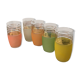 5 granite orangeade glasses