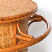 Vintage bar furniture with these two rattan stools from the 1960s/70s