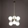 Vintage ceiling light in aluminium and glass, Italy, 1970s.