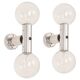 Pair of Atomic wall sconces Kalmar, Austria, 1960s