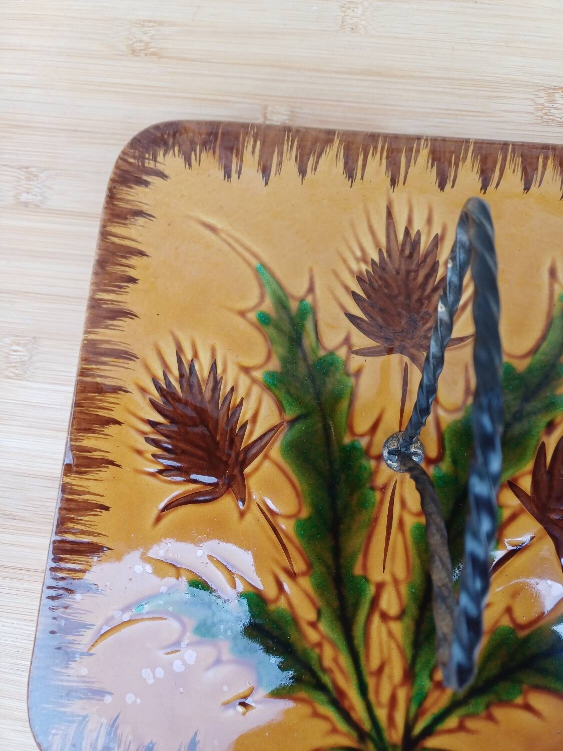 Assiette à fromage Chardon de Vallauris