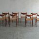 Set of 8 'GS61' dining chairs by Arne Wahl Iversen