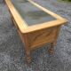 Solid cherry wood desk with leather top