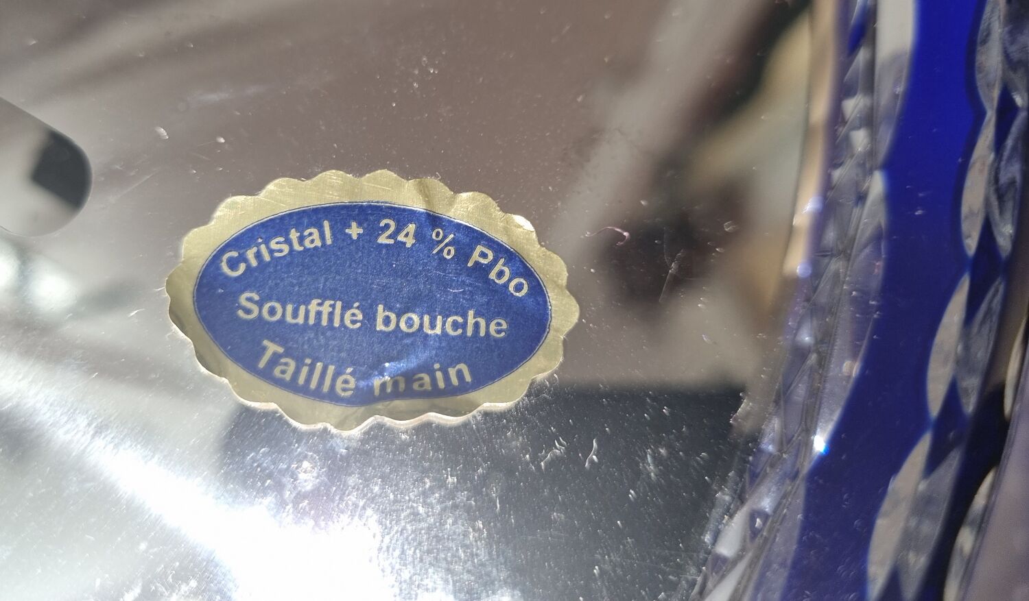 Champagne cellar crystal of Lorraine