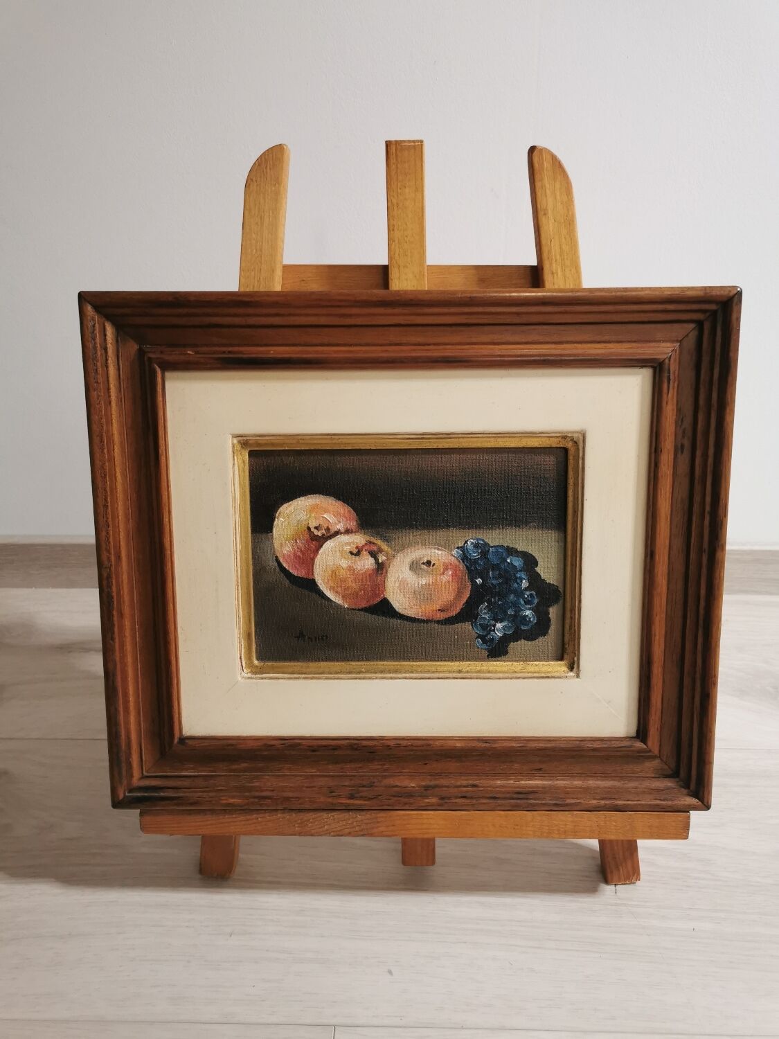 Still life, oil on panel