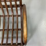 Rattan and bamboo armchair