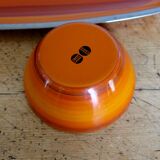 Serving dish and its enamelled aluminium bowl Silit Design from the 60s