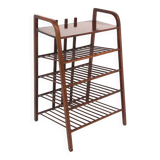 Scandinavian beech magazine rack, Sweden, 1960