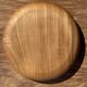 Bowl, cut or presentation plate in solid teak D25 H5.5
