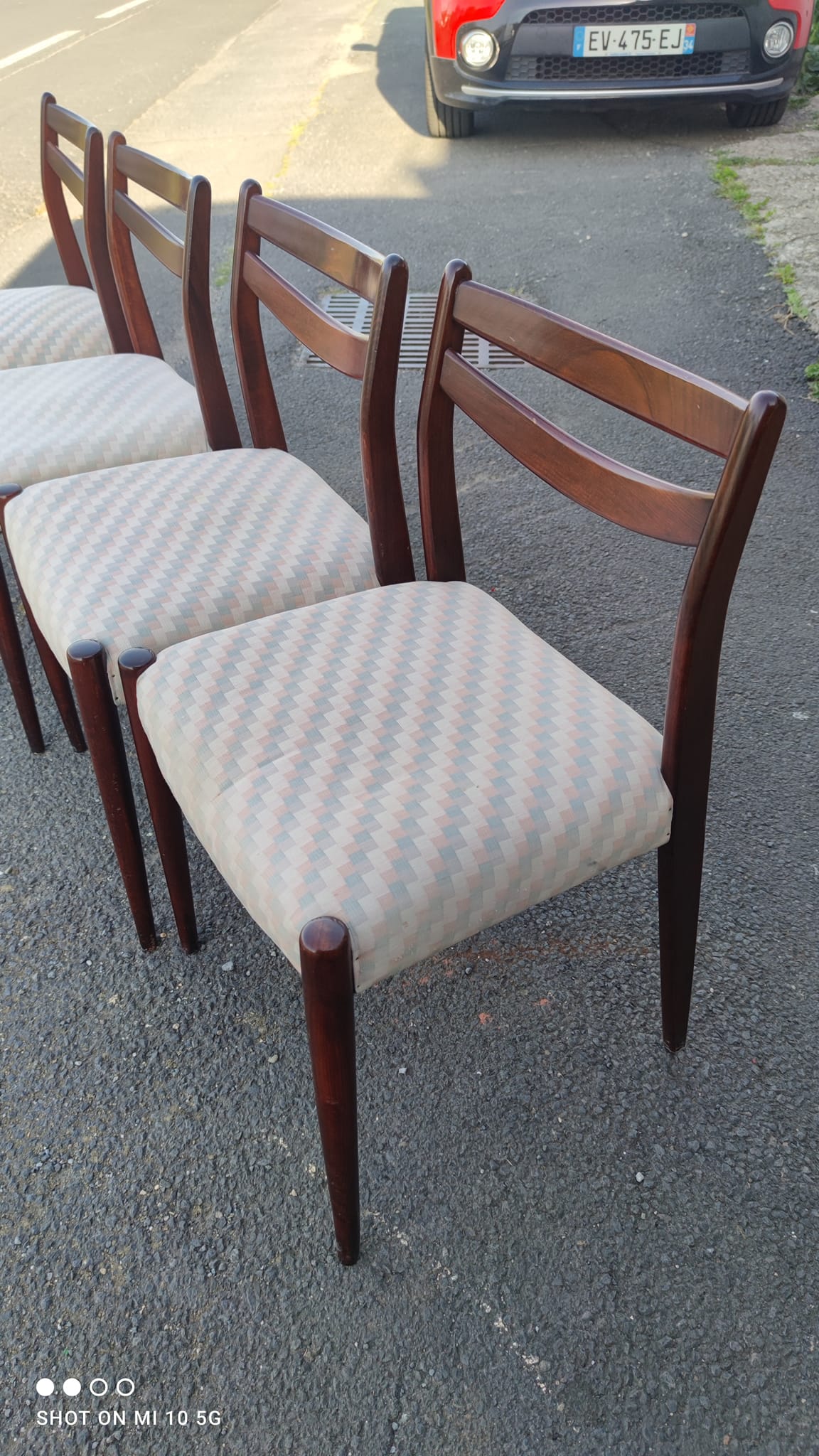 Série de 4 chaises scandinave vers 1960