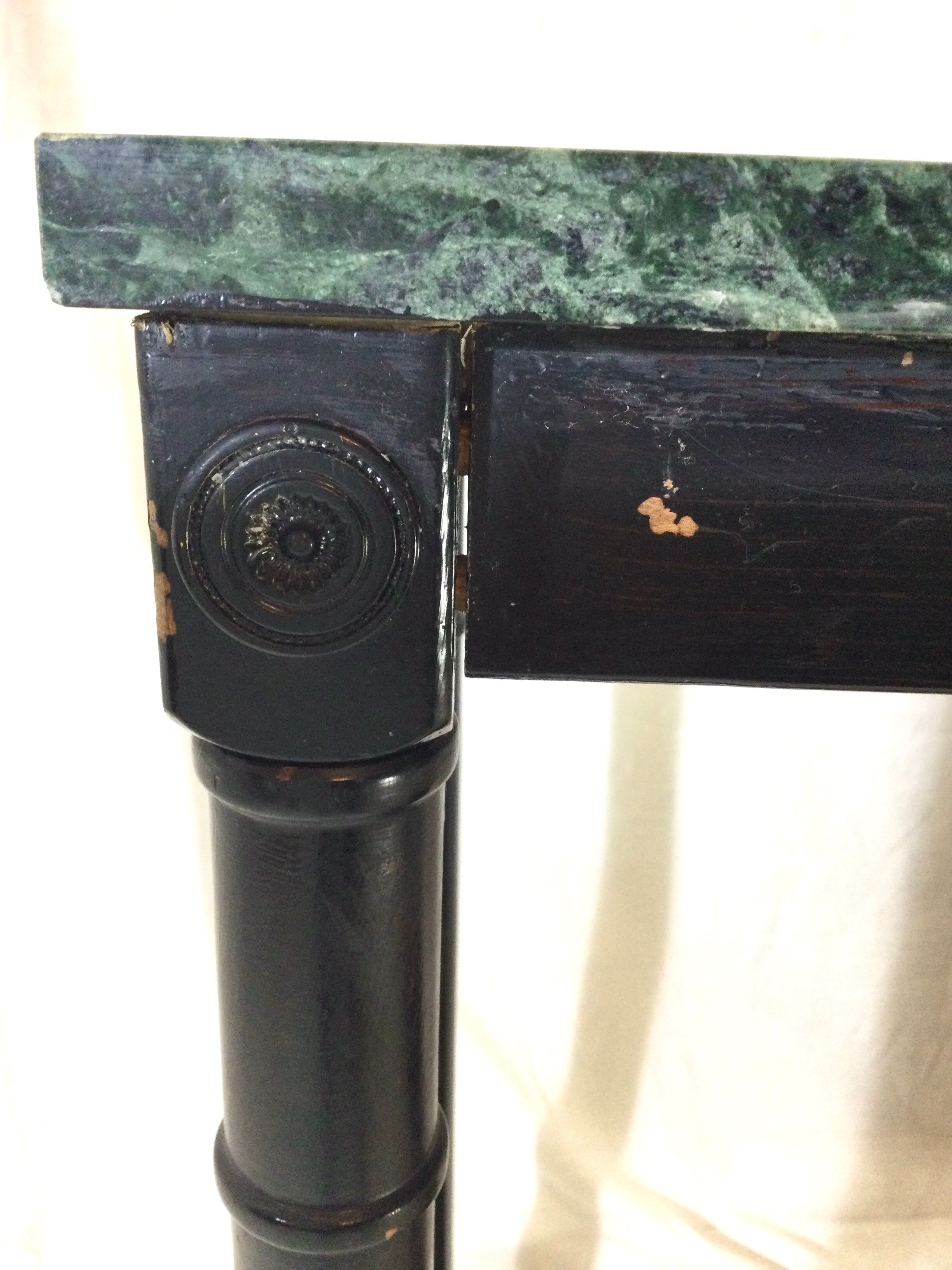 Wood and marble console