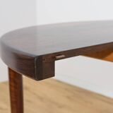 Mid-Century Round Rosewood Extendable Dining Table, Denmark, 1960s
