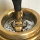 Brass standing ashtray