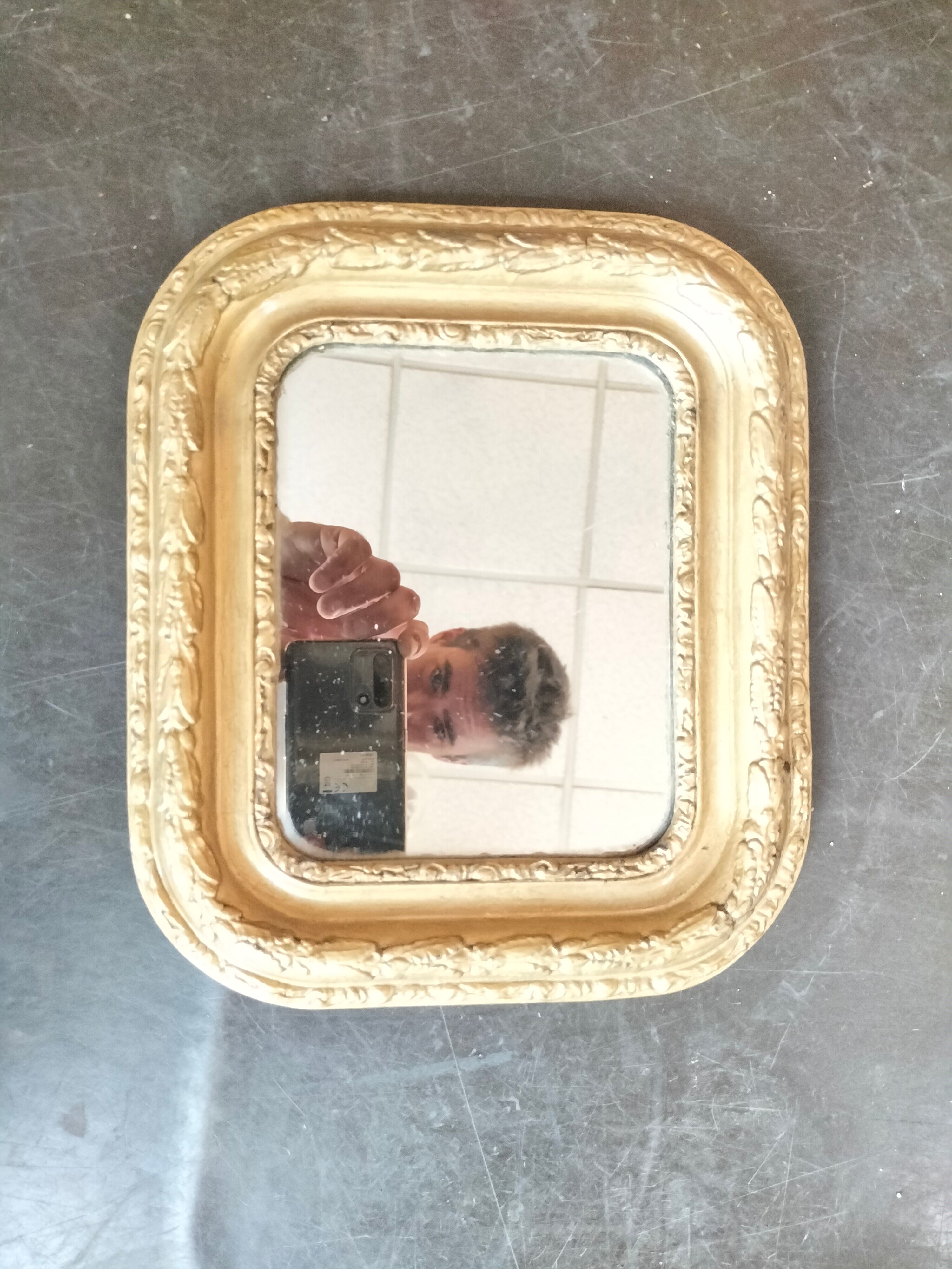 Small old mirror