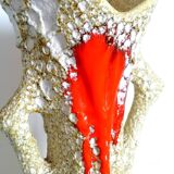 Vase fat lava style Vallauris 1970