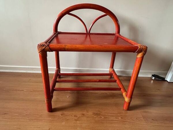 Chambre en rotin Maugrion - Roche Bobois  - lit, commode et chevet