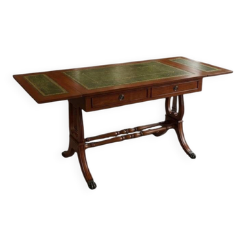 Regency-style writing desk / English style with lyre legs
