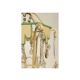 Chandelier 1950s painted metal and grapevines