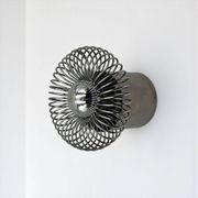 Applique spirale chromée Philippe Rogier pour Oxar France années 70