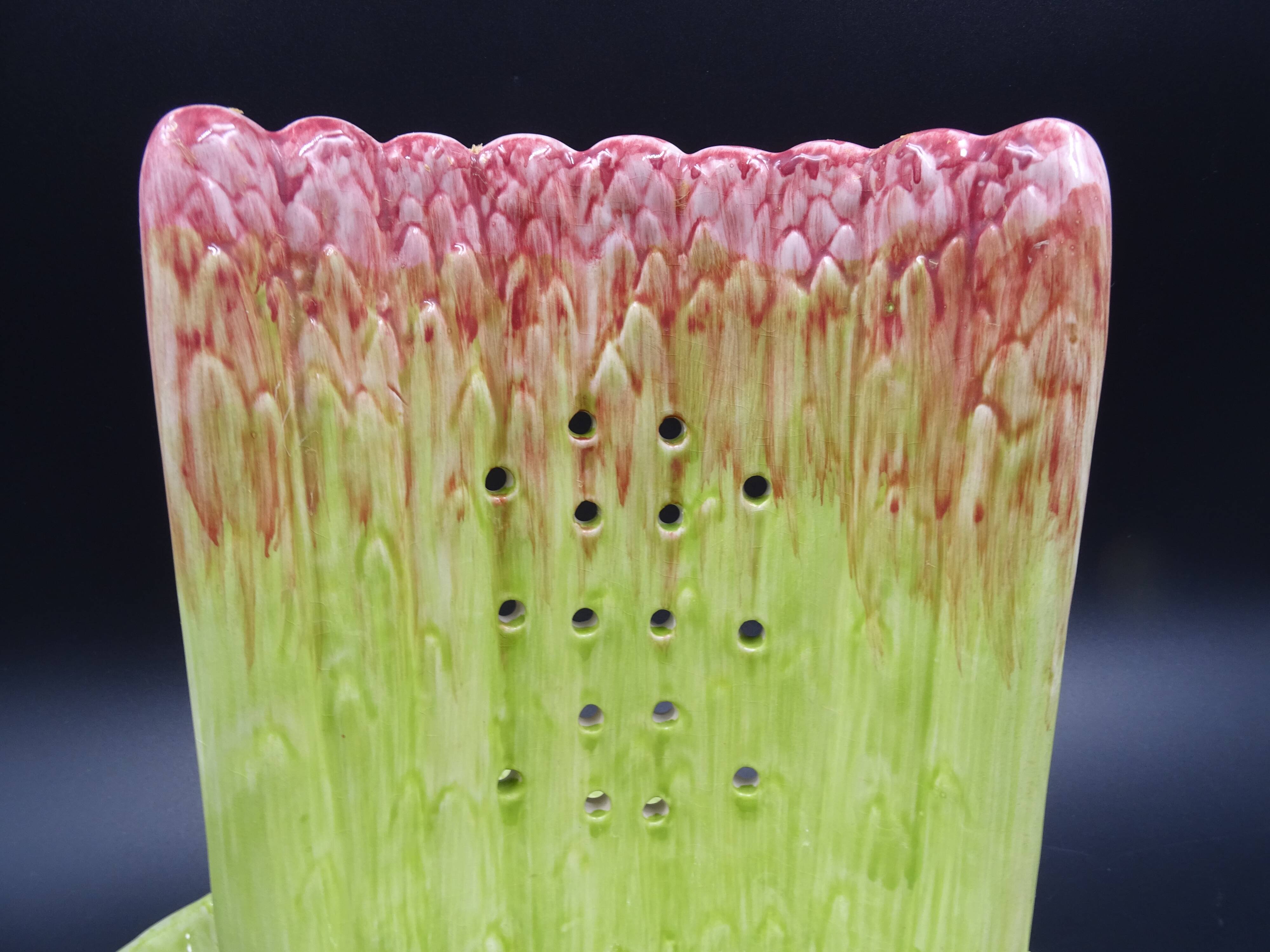 Asparagus dish in bubble