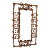Vintage bamboo mirror