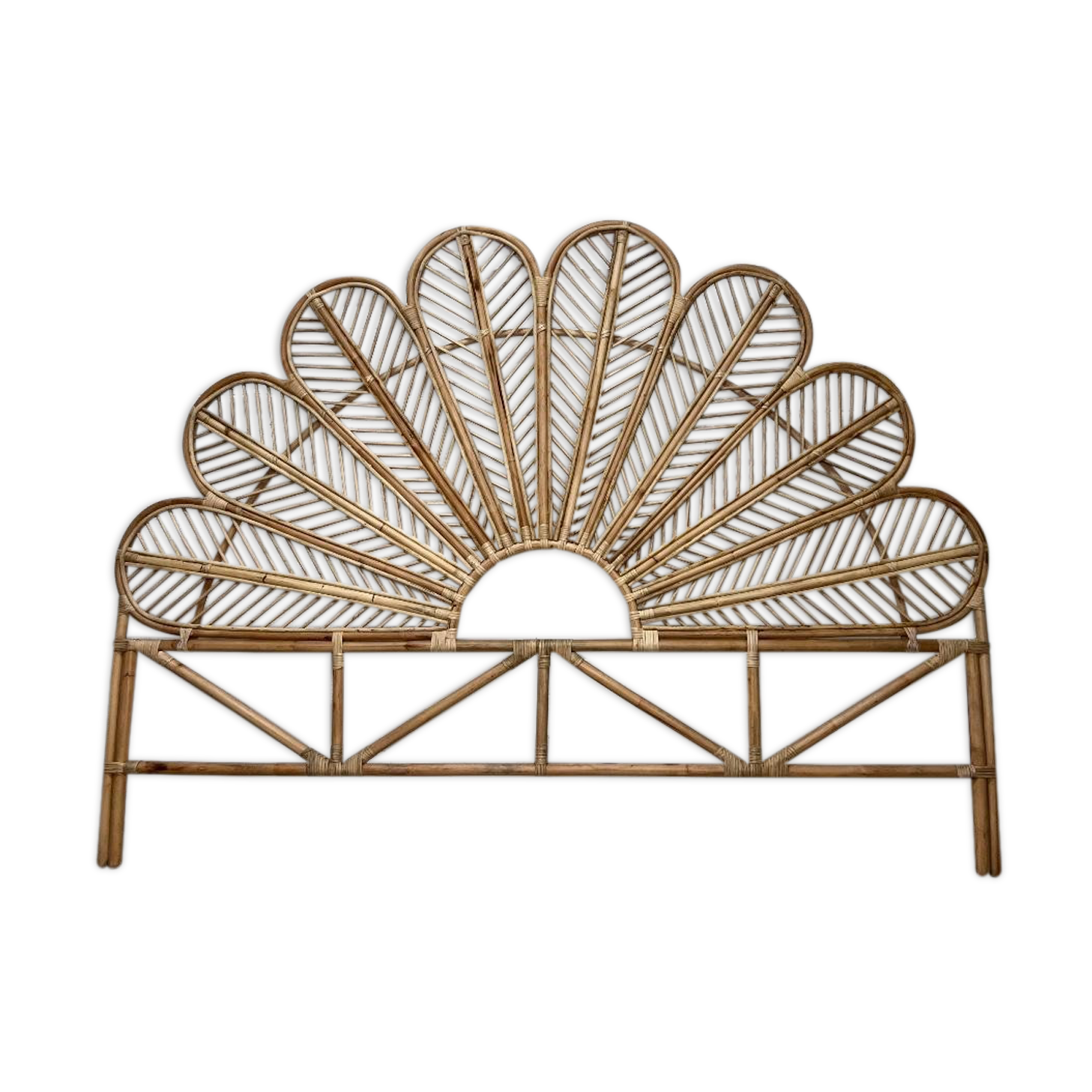 Handmade wicker headboard