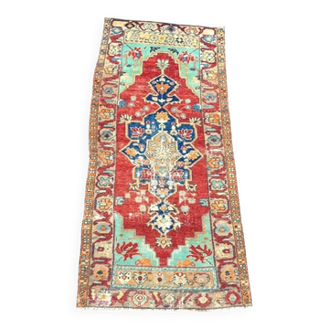 Small Handknotted Vintage Rug