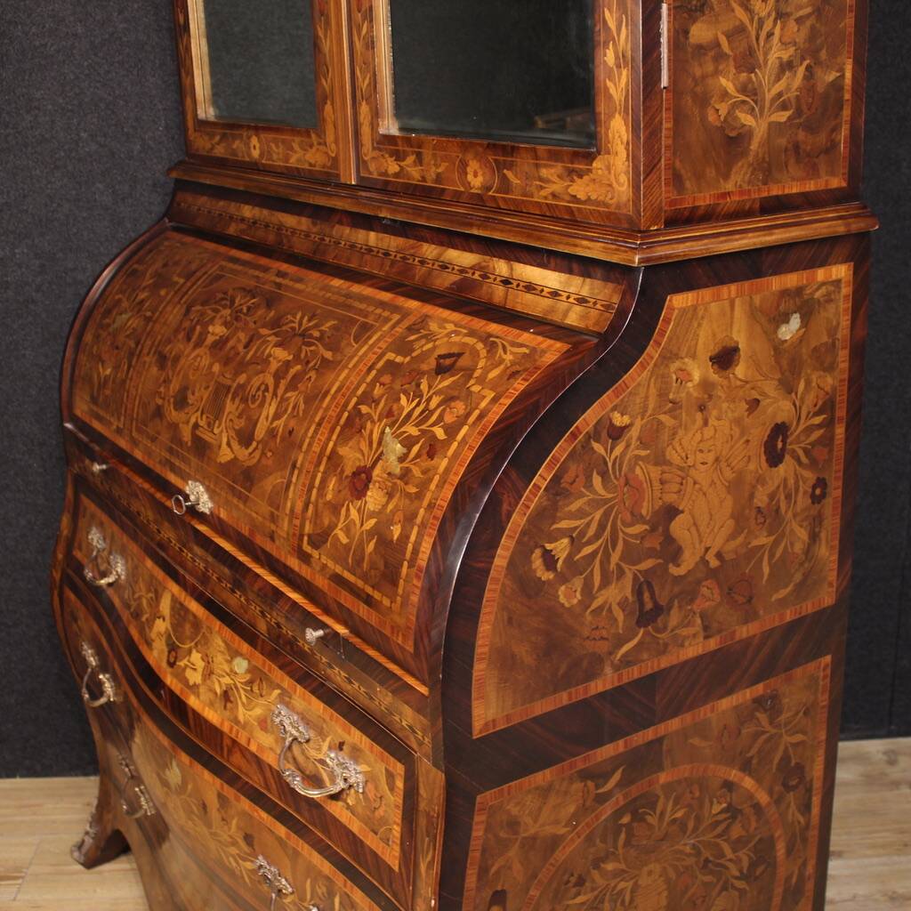 20th century Dutch inlaid trumeau