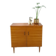 Fineer vintage schoenenkast met legplanken, Kama Möbel