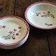 8 flat plates and a round deep dish Digoin Sarreguemines Aude Art Deco