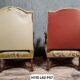 Pair of Louis XIII style walnut armchairs circa 1850 (lot no. 2)