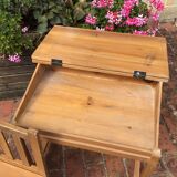 School desk with wooden chair