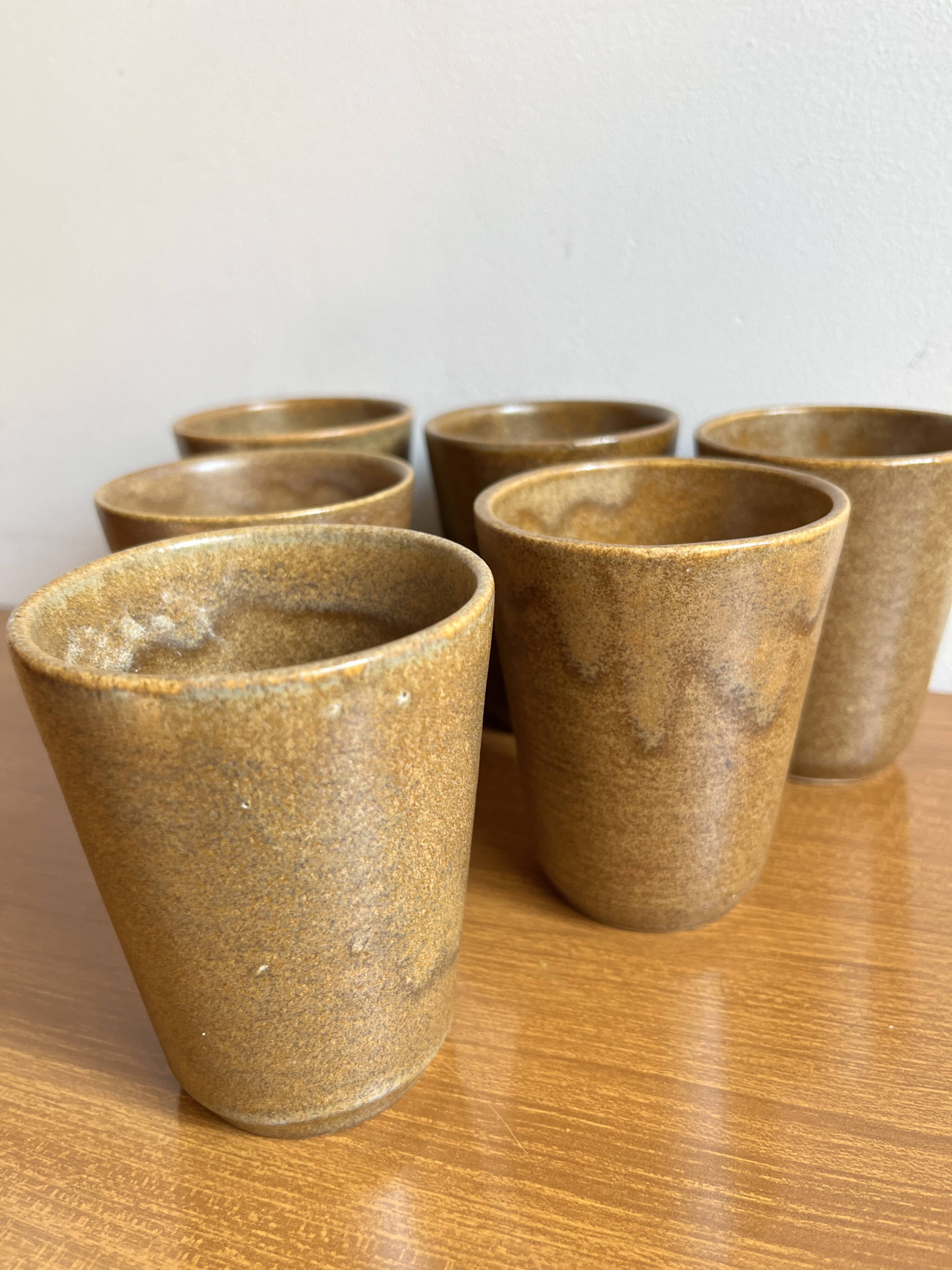 Digoin stoneware tumbler glasses