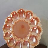 Plat à hors d'œuvre en verre irisé