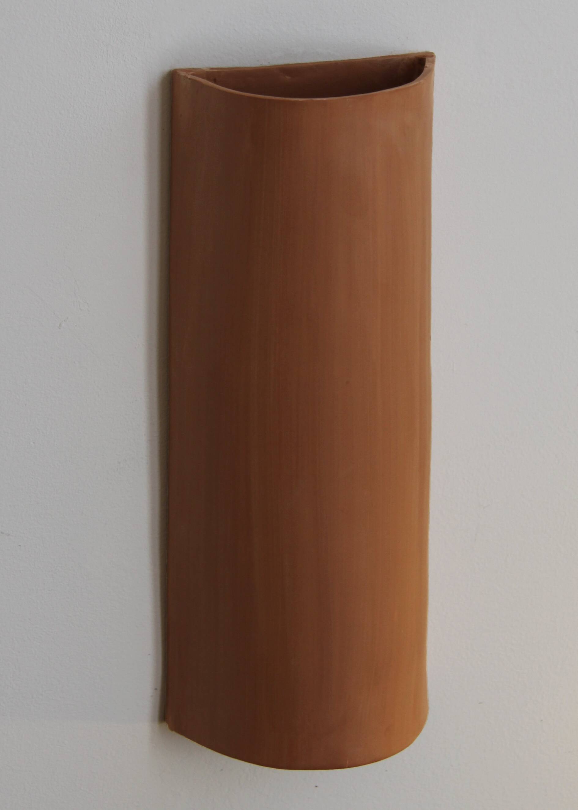 Large terracotta wall light