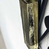 Mid-century modern Danish candle holders in metal and glass by Dantoft, 1960s, set of 2.