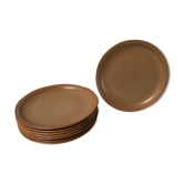 Set of 8 plates Sarreguemines